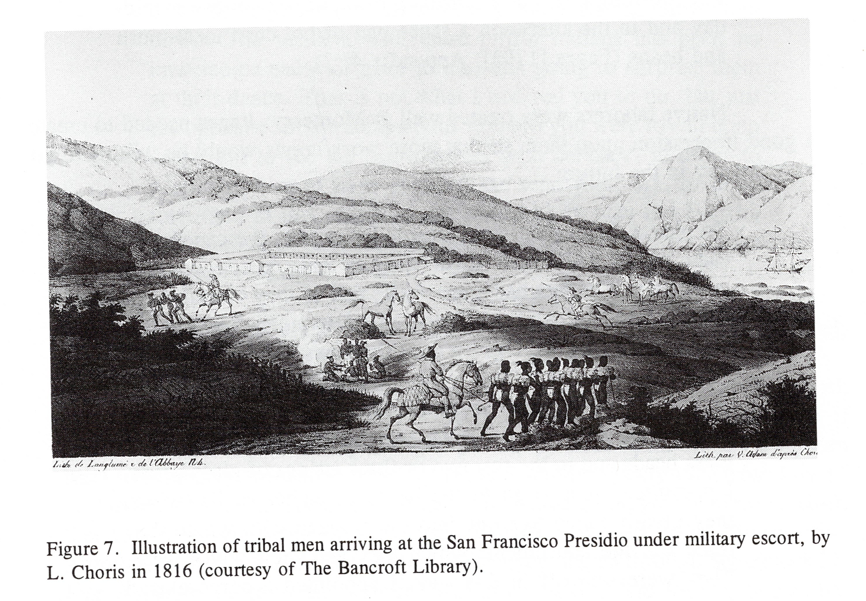 A Spanish mission in California during the colonial era.